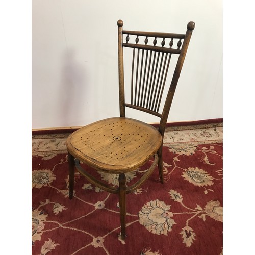 304 - SINGLE SPINDLE BACKED BEDROOM CHAIR