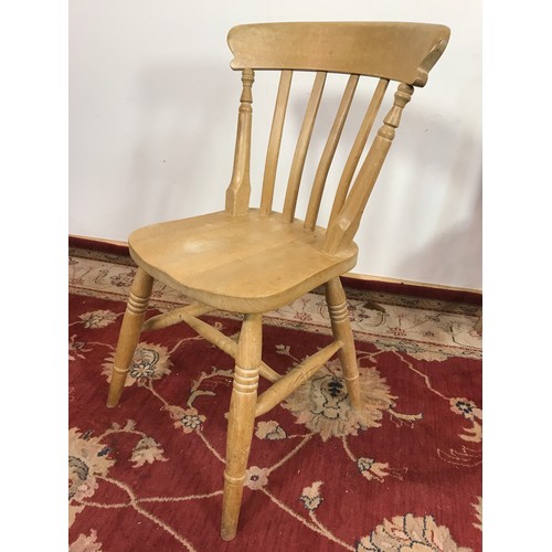 327 - 6 PINE KITCHEN CHAIRS