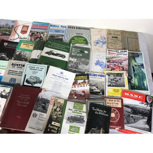 45 - LARGE BOX OF MOTORING EPHEMERA, INC. PROFILE PUBLICATIONS, BOOKS ON CARS, BDC ETC.