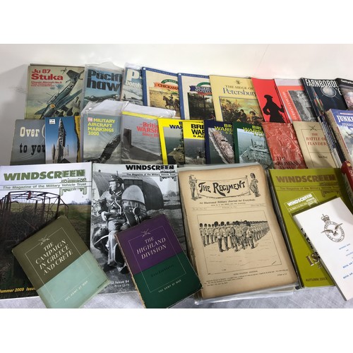 46 - MILITARY BOOKS & EPHEMERA, THE REGIMENT, WW2 PUBLICATIONS, WARSHIPS & AUXILIARIES, ETC.