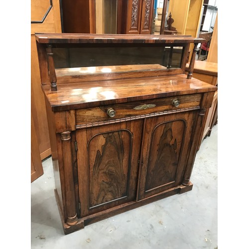 54 - 19TH CENTURY ROSEWOOD CHIFFONIER 104cm wide and  107cm tall