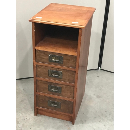 86 - CABINET WITH MILITARY HANDLES 34cm wide and  75cm tall