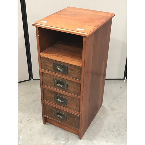 86 - CABINET WITH MILITARY HANDLES 34cm wide and  75cm tall