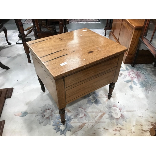 33 - MAHOGANY COMMODE 48cm wide and  46cm tall