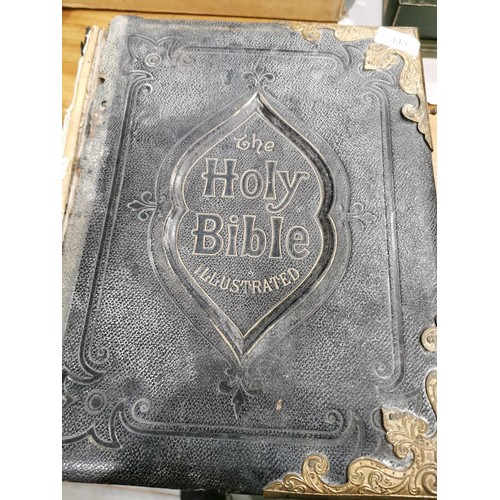 230 - ILLUSTRATED HOLY BIBLE, INSCRIBED 1881