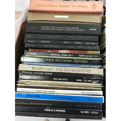 40 - 2 BOXES OF CLASSICAL LP's AND ALBUMS