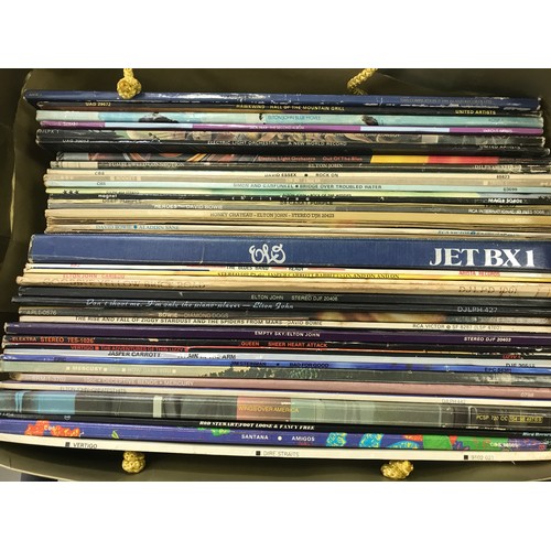 56 - ASSORTED ROCK AND POP LP's INCLUDING THIN LIZZY, QUEEN, ELTON JOHN, ELO, PINK FLOYD AND DAVID BOWIE