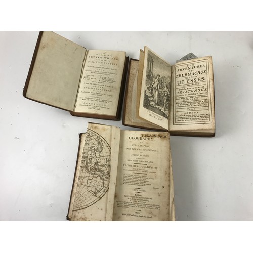 295 - MISC. ANTIQUARIAN BOOKS, MOSTLY LEATHER BINDINGS, INC. JOHN BUNCLE 2 VOLS. OF 4, LONDON 1770, REV. G... 