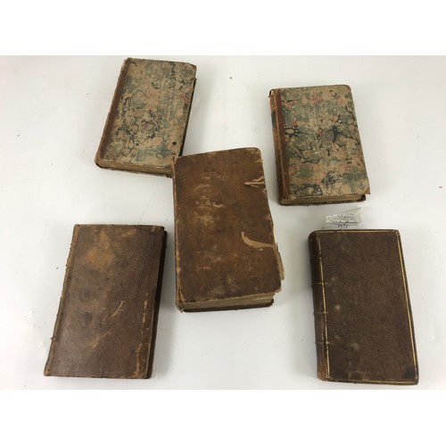 295 - MISC. ANTIQUARIAN BOOKS, MOSTLY LEATHER BINDINGS, INC. JOHN BUNCLE 2 VOLS. OF 4, LONDON 1770, REV. G... 