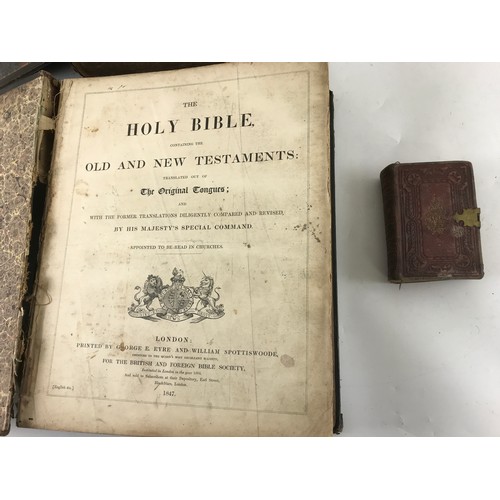 307 - ANTIQUARIAN RELIGIOUS BOOKS INC, 1855 OXFORD UNIVERSITY PRESS BIBLE, 1847 EYRE & SPOTTISWOODE BIBLE,... 