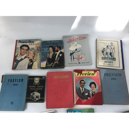 294 - MISC. VINTAGE RADIO AND CINEMA RELATED ANNUALS, YEAR BOOKS ETC. INC. PICTURE SHOW ANNUAL, FILM REVIE... 