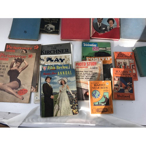 294 - MISC. VINTAGE RADIO AND CINEMA RELATED ANNUALS, YEAR BOOKS ETC. INC. PICTURE SHOW ANNUAL, FILM REVIE... 