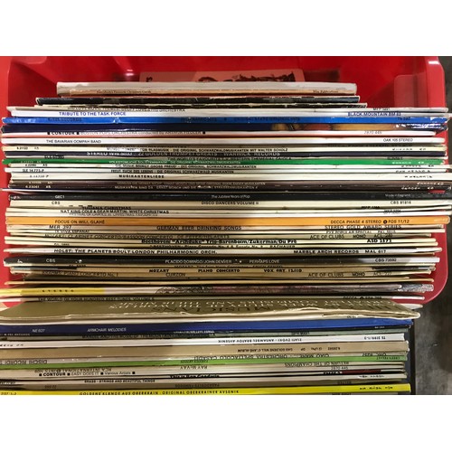 73 - RECORDS, APPROX 80 LP's, MIXED MUSIC, COUNTRY, MILITARY, & EASY LISTENING