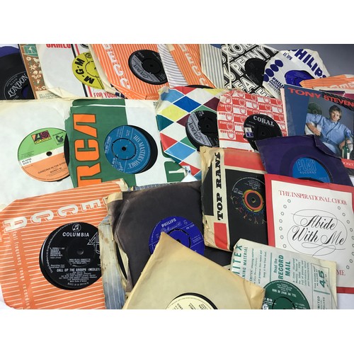 76 - COLLECTION OF 45 RPM SINGLE RECORDS, A GOOD MIXED COLLECTION