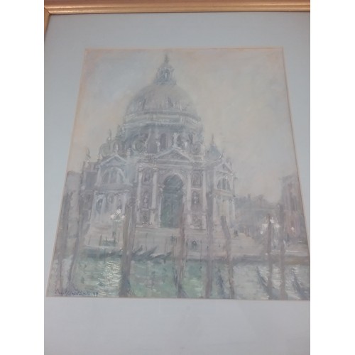 12 - DAVID LLOYD SMITH, OIL, VENETIAN SCENE DEPICTING ST.MARKS