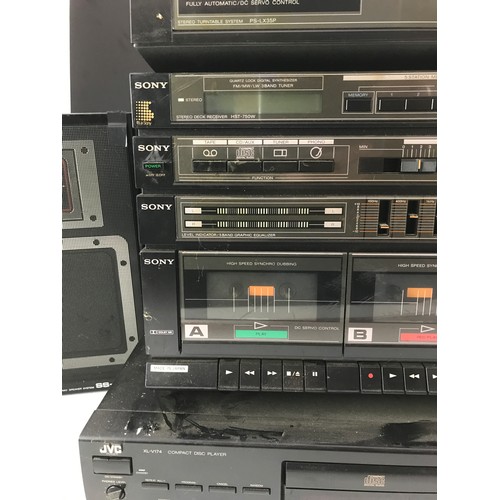 97 - SONY STACKING SYSTEM WITH SPEAKERS