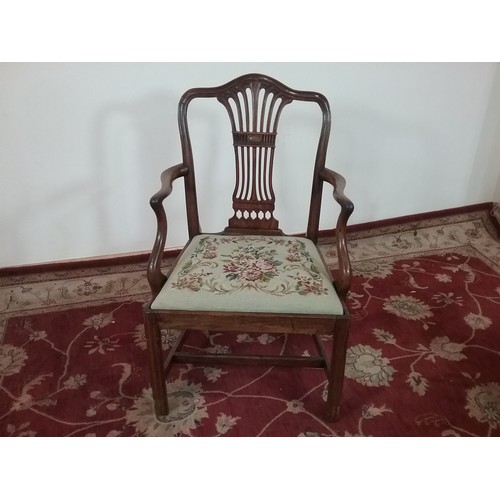 192 - PR. GEORGIAN ELBOW CHAIRS