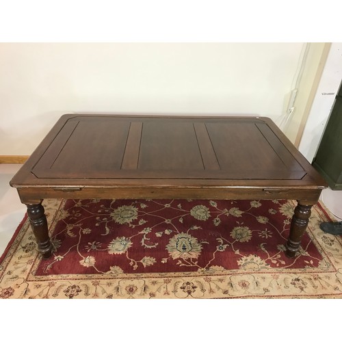 48 - EARLY 20th CENTURY MAHOGANY REVOLVING SWIVEL TOP SNOOKER/ DINING TABLE WITH SLATE BED, APPROX. 205 x... 