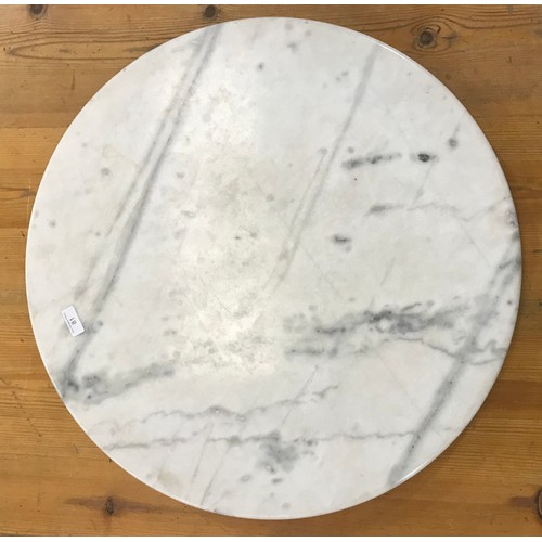 81 - ROUND MARBLE TABLE TOP, APPROX. 59 cms DIAMETER