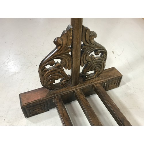 40 - CHINESE HARDWOOD HALL STAND 70cm wide and 169cm tall