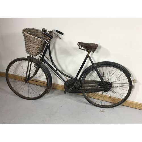 44 - VINTAGE HUMBER BICYCLE, ADVISED C.1920, WITH BROOKS SADDLE.