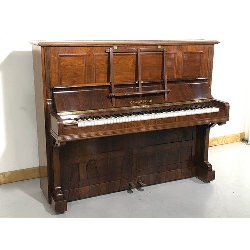 46 - BECHSTEIN ROSEWOOD CASED UPRIGHT PIANO, CIRCA 1903, SERIAL NUMBER 66085