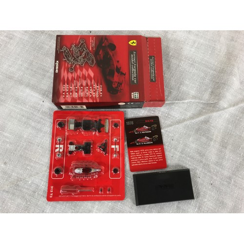 151 - POLISTIL BOXED 'UN PRIMATO MONDIALE' FERRARI F1, 1:16 SCALE, 7 OPENED KYOSHO FERRARI FORMULA CAR MOD... 