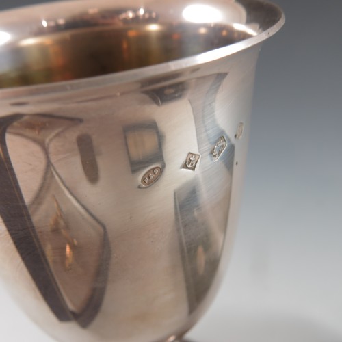 582 - SILVER GOBLET, approx. 134g AND MISC. OTHER ITEMS INC. CUFFLINKS