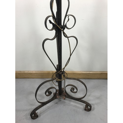 96 - WROUGHT IRON OIL LAMP STANDARD