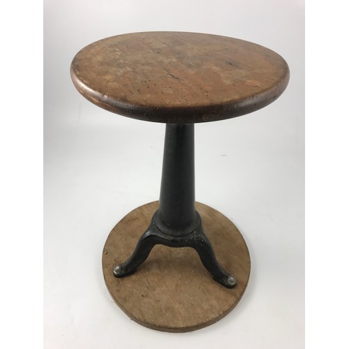 104 - STOOL WITH CAST IRON BASE