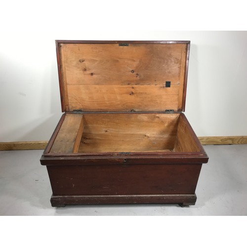 116 - BLANKET/ TACK BOX WITH HINGED LID