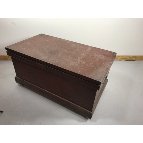 116 - BLANKET/ TACK BOX WITH HINGED LID