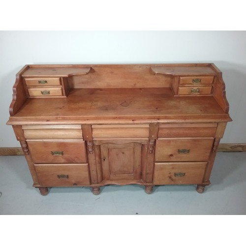 114 - PINE SIDEBOARD, POSSIBLY CONTINENTAL