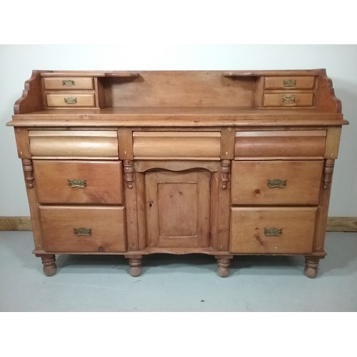 114 - PINE SIDEBOARD, POSSIBLY CONTINENTAL