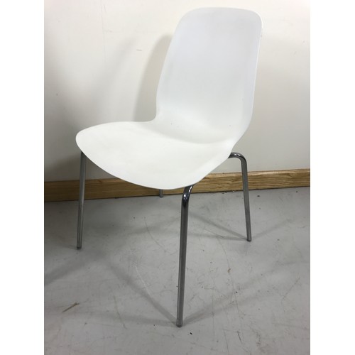 60 - SET OF 4 MODERN STACKABLE CHAIRS