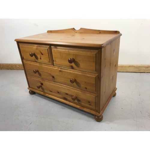 48 - MODERN PINE CHEST OF 2 OVER 2 DRAWERS