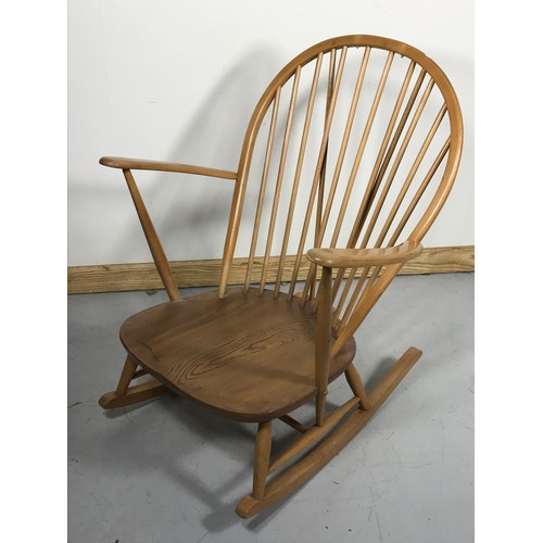 39 - ERCOL BLONDE ROCKING CHAIR