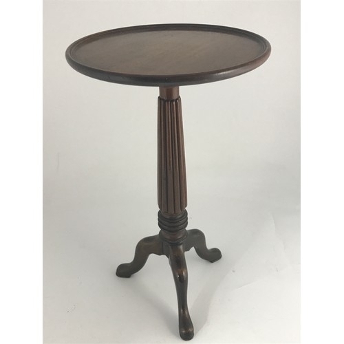 57 - ROUND TOP PEDESTAL TRIPOD TABLE