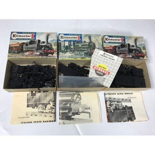 76 - 3, KITMASTER, MODEL KITS UNUSED, NOS. 2 X 6 & 8 SADDLE & ITALIAN TANK LOCOMOTIVES