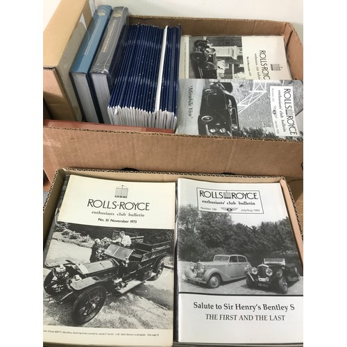 41 - VINTAGE MOTORING RELATED, ROLLS ROYCE BULLETIN MAGAZINES, BENTLEY SERVICE INSTRUCTIONS, 2013 & 2015 ... 