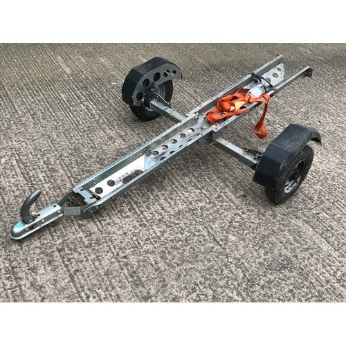 7 - BIKELUG MOTORCYCLE TRAILER T200 MAKE PLATE ADVISED SINGLE TRAILER 50KG AND GROSS WEIGHT 250KG