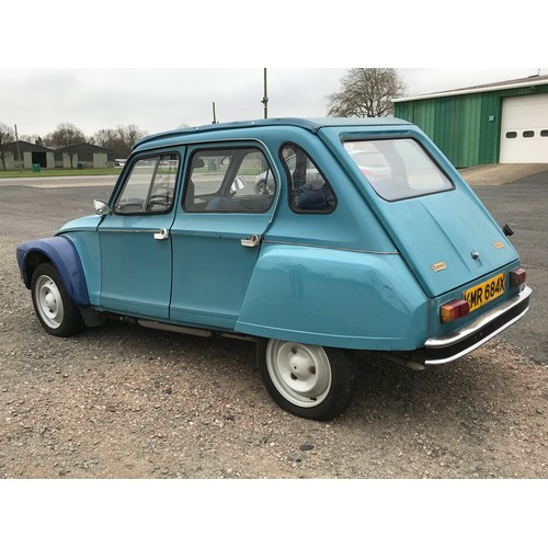 1 - CLASSIC CAR, A CITROEN DYANE 6, 5 DOOR HATCHBACK, 1981, LEFT HAND DRIVE, KMR 684X, 64435 RECORDED MI... 