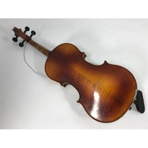 541 - 2 OLD VIOLINS EACH IN A FITTED CASE WITH BOWS