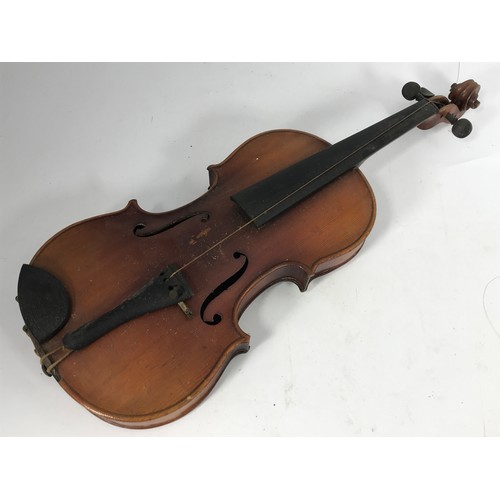 541 - 2 OLD VIOLINS EACH IN A FITTED CASE WITH BOWS