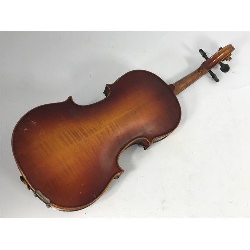 541 - 2 OLD VIOLINS EACH IN A FITTED CASE WITH BOWS