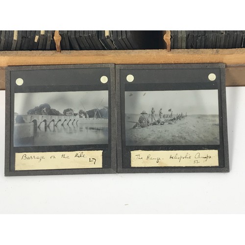 519 - QTY. MISC. MAGIC LANTERN SLIDES, MAINLY WWI (68 SLIDES IN TOTAL)