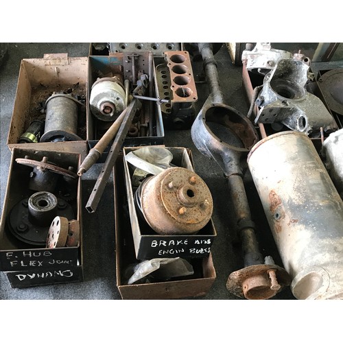 3 - LARGE QUANTITY OF MOTOR CAR SPARES FOR A VINTAGE CITROEN CAR BELIEVED TO BE A TORPEDO / SPECIAL 5HP ... 