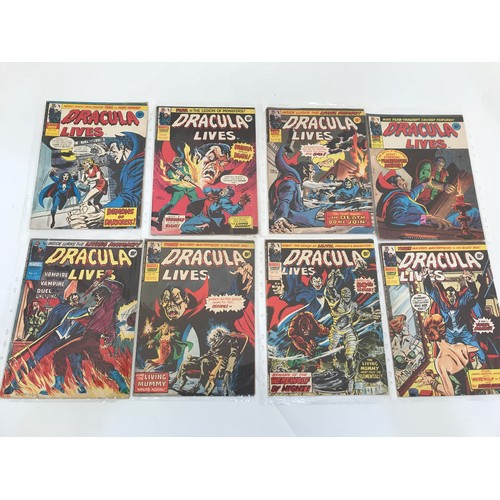 70 - COLLECTION OF EAGLE AND DRACULA COMICS, 6 EAGLE, 13 DRACULAR, A MARVEL, A CONAN, A CLOSE UP IN MEMOR... 