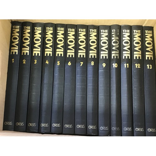 214 - 4 BOXES OF MOVIE BOOKS INCLUDING SERIES OF ORBIS THE MOVIE VOLUMES 1-13, OTHER TITLES INCLUDING HOLL... 