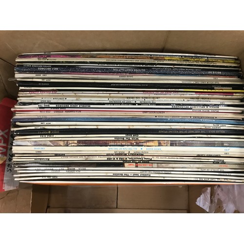 22 - RECORD COLLECTION OF APPROX. 40 PLUS LP RECORDS INCLUDING BEATLES RUBBER SOUL, ROLLING STONES, CMJ L... 